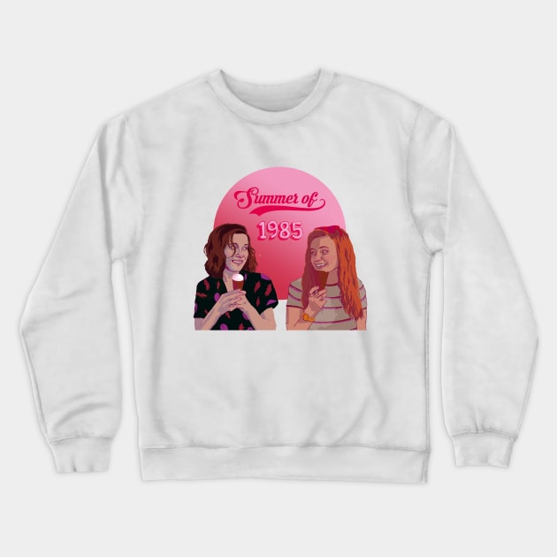 Summer -El and Max - Stranger Things Crewneck Sweatshirt by brainbag